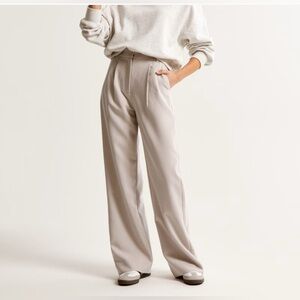 Abercrombie & Fitch Sloane Tailored Wide-Leg Pants Women’s 14 Long